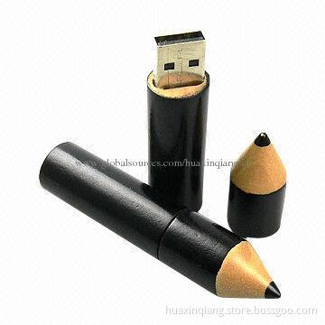 Pencil USB Flash, Soft PVC, 25g, Color Customized, Logo Design, Transfer Printing, 5-year Warranty